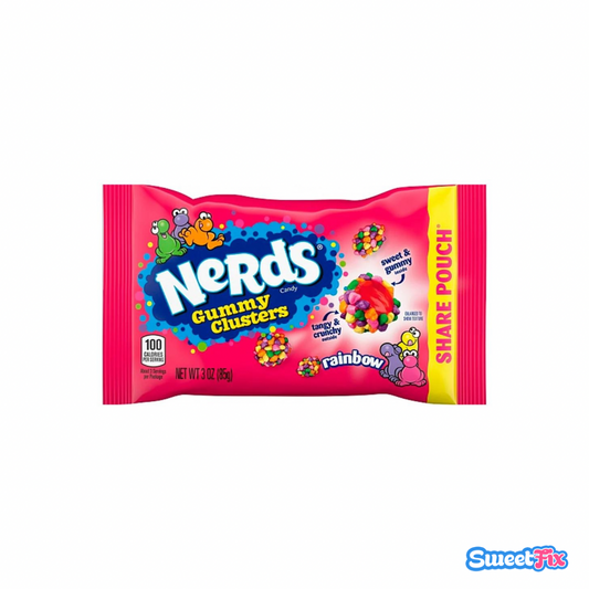 Nerds Gummy Clusters Rainbow Share Pouch (85g)