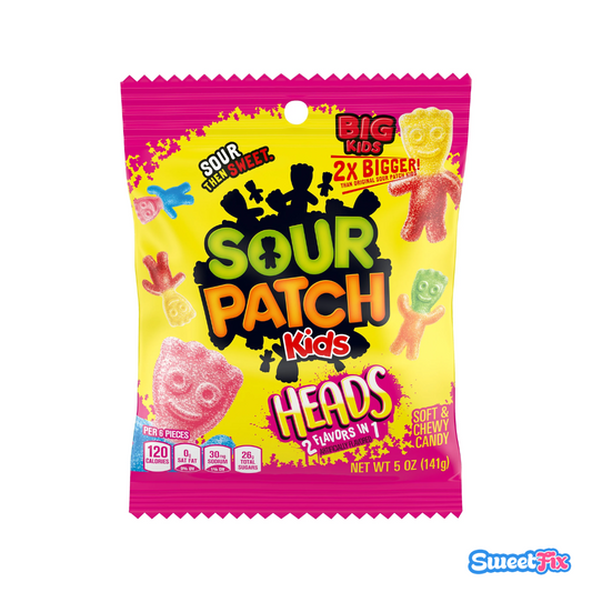 Sour Patch Kids Heads -  2 Flavours in 1 (141g)
