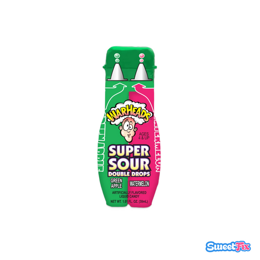 Warheads Super Sour Double Drops Green Apple and Watermelon (30ml)