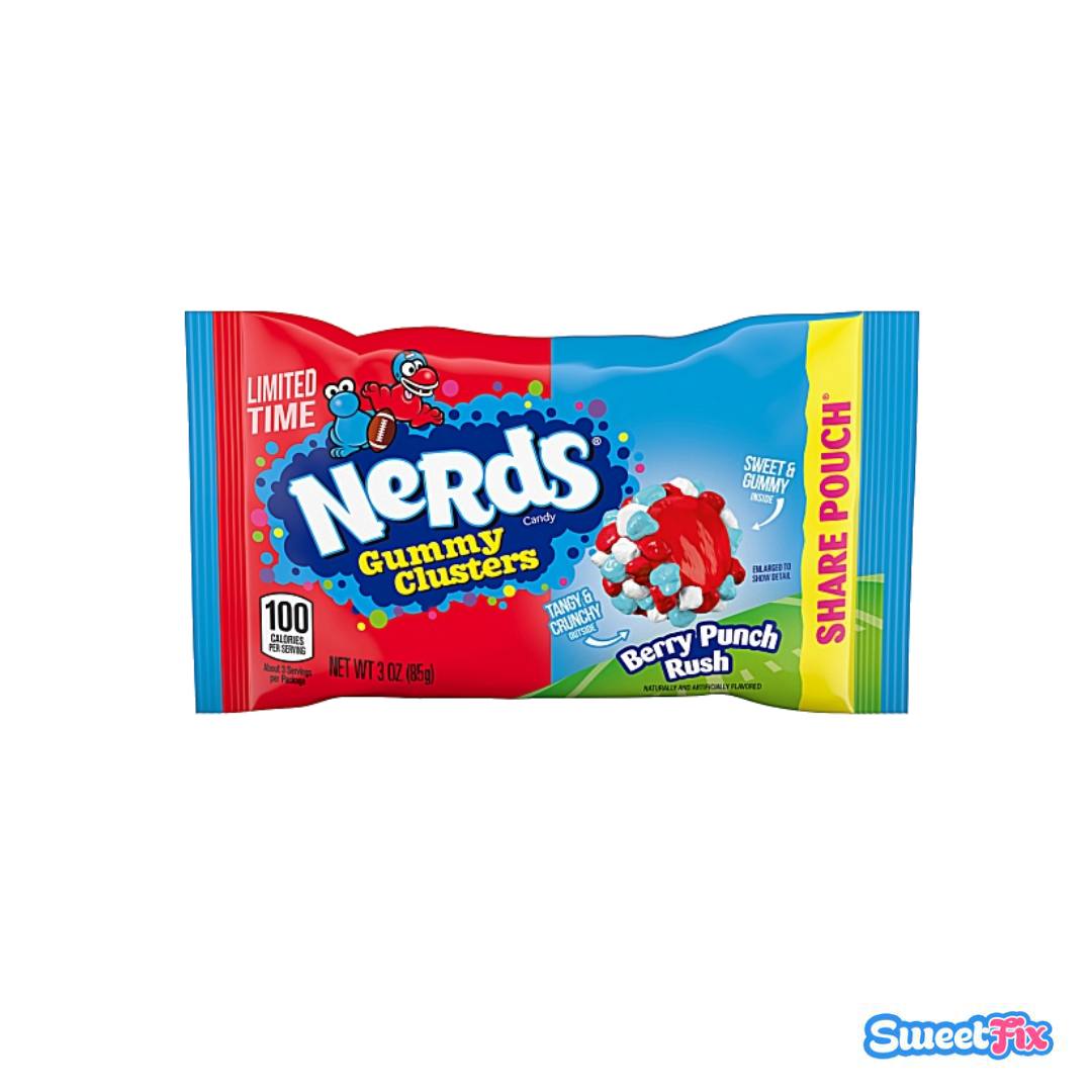 Nerds Gummy Clusters Berry Punch Rush Pouch (85g)